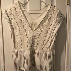 Anthropologie v neck front and back tank